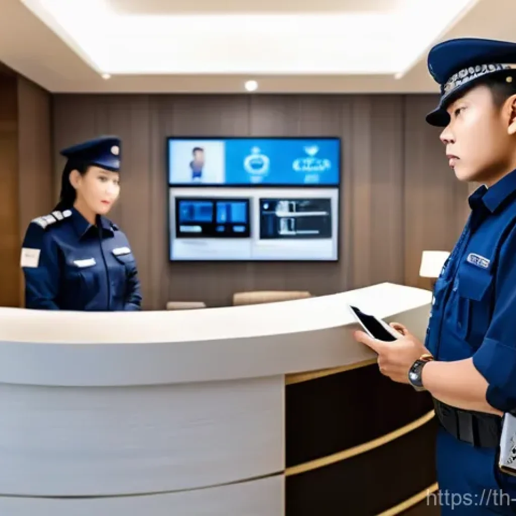 경비지도사와 보안 관리 차이 - **Prompt for "Security Guard Supervisor (ผู้ควบคุม รปภ.)"**:
    "A highly vigilant and experienced ...