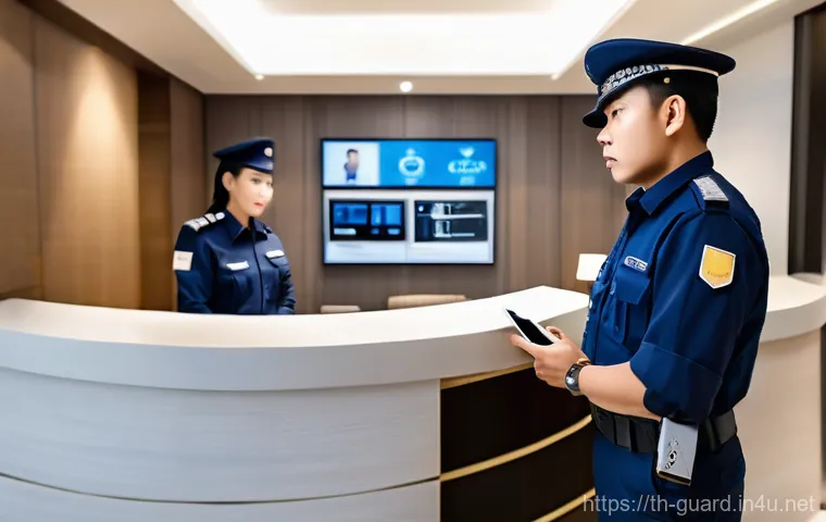 경비지도사와 보안 관리 차이 - **Prompt for "Security Guard Supervisor (ผู้ควบคุม รปภ.)"**:
    "A highly vigilant and experienced ...